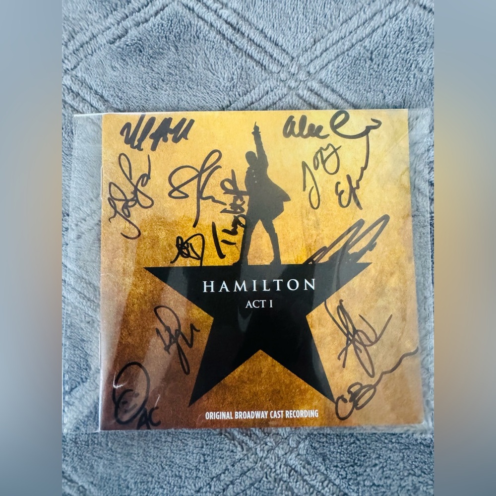 Hamilton Original Cast SIGNED Recording Cd Booklet Broadway